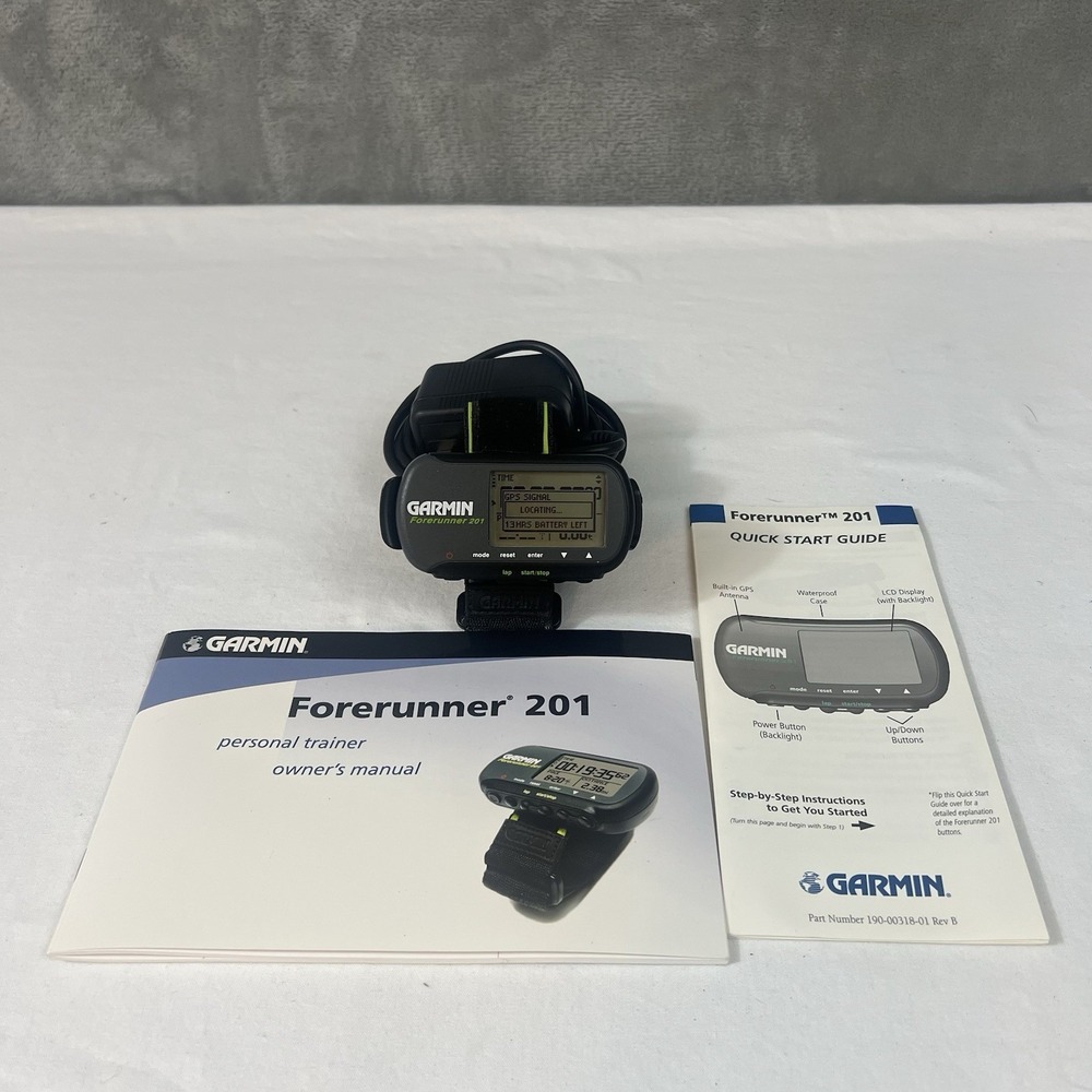 Garmin Forerunner 201 GPS Running Watch Rechargeable Battery w/ Charger